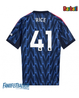 Arsenal Declan Rice #41 Tricou Fotbal Replică 2025-26 Barbati Deplasare